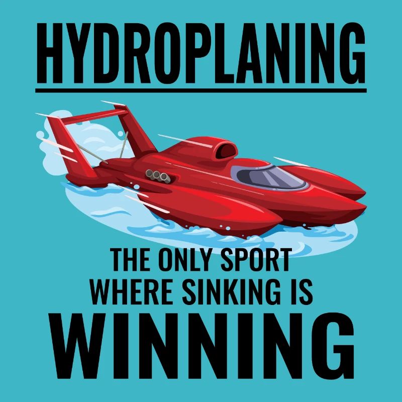 Hydroplane Boat Racing Humor Winning Sinkers