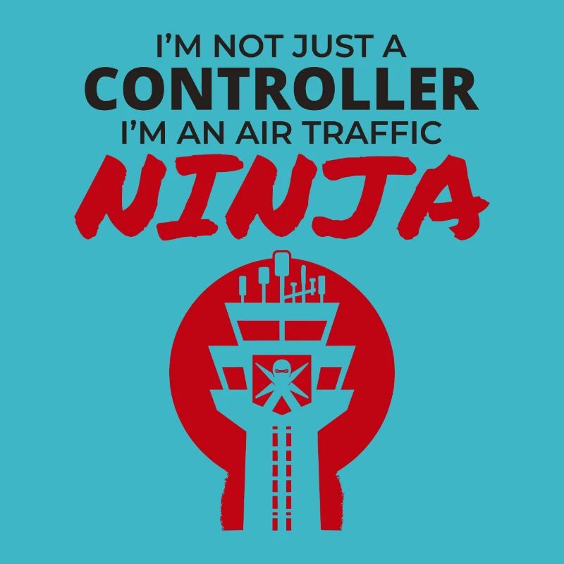 Fluglotse Ninja ATC Aviation Humor