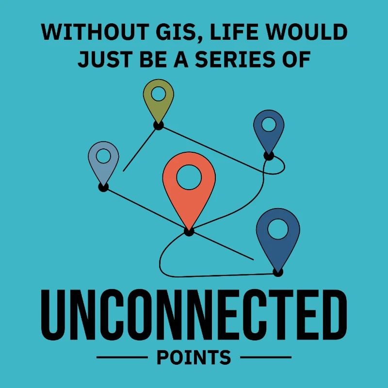GIS Unconnected Points Map Data Analysis
