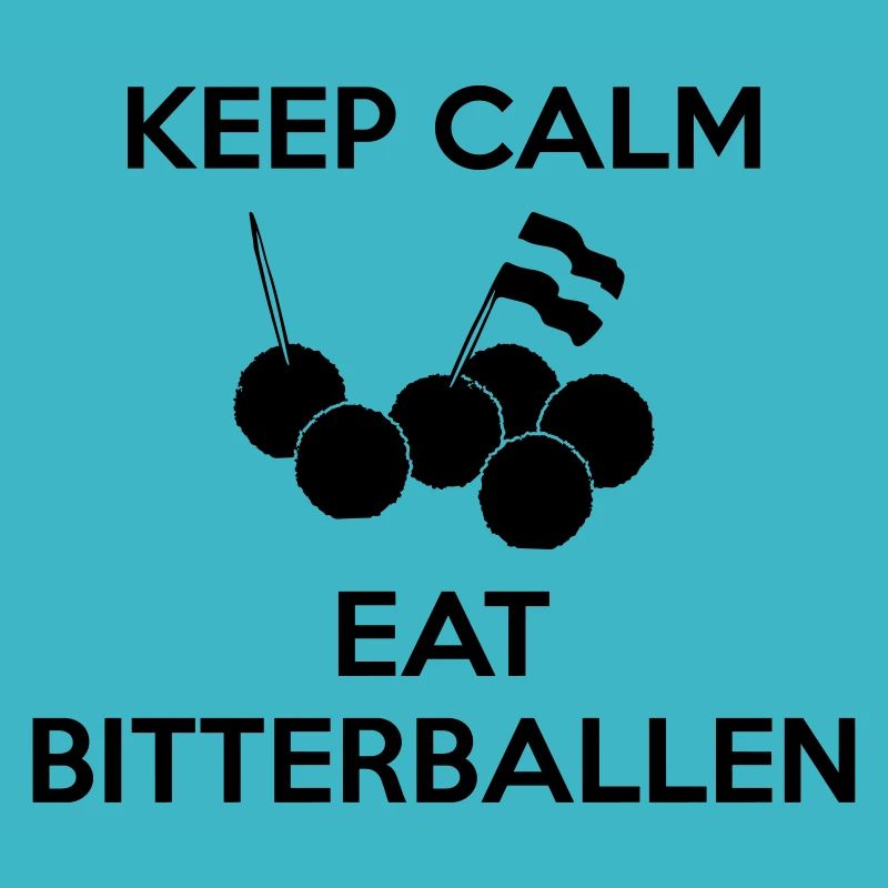 KEEP CALM Eat Bitterballen Multi Color Vector