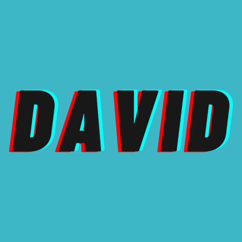 DAVID Lettrage - Tiktok Style - Très moderne