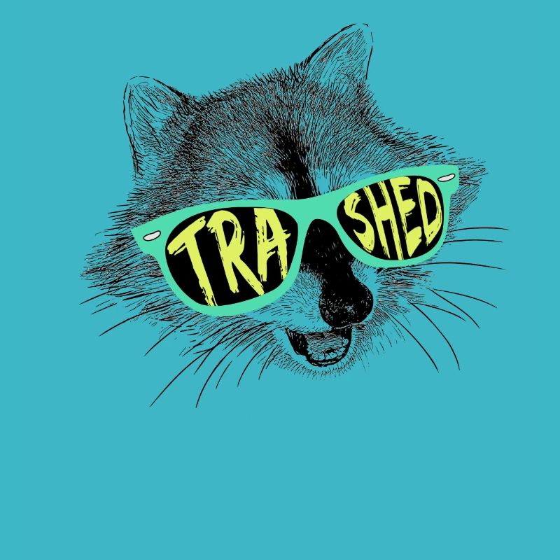 Verwüsteter Waschbär