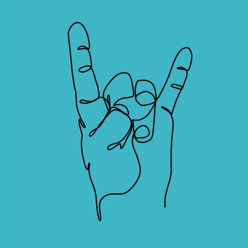 Le signe des cornes