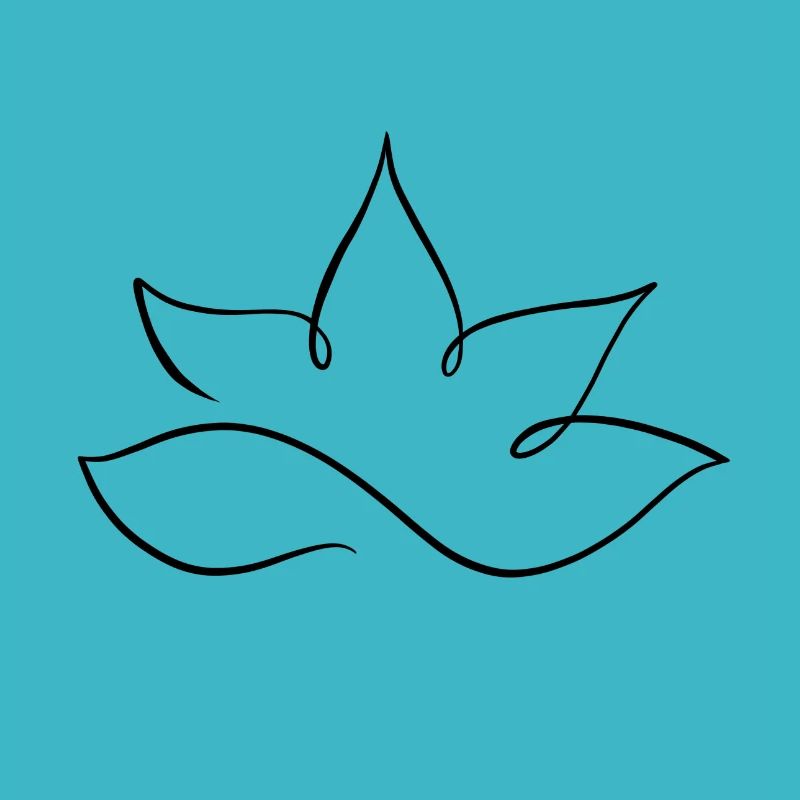Lotus a line in black