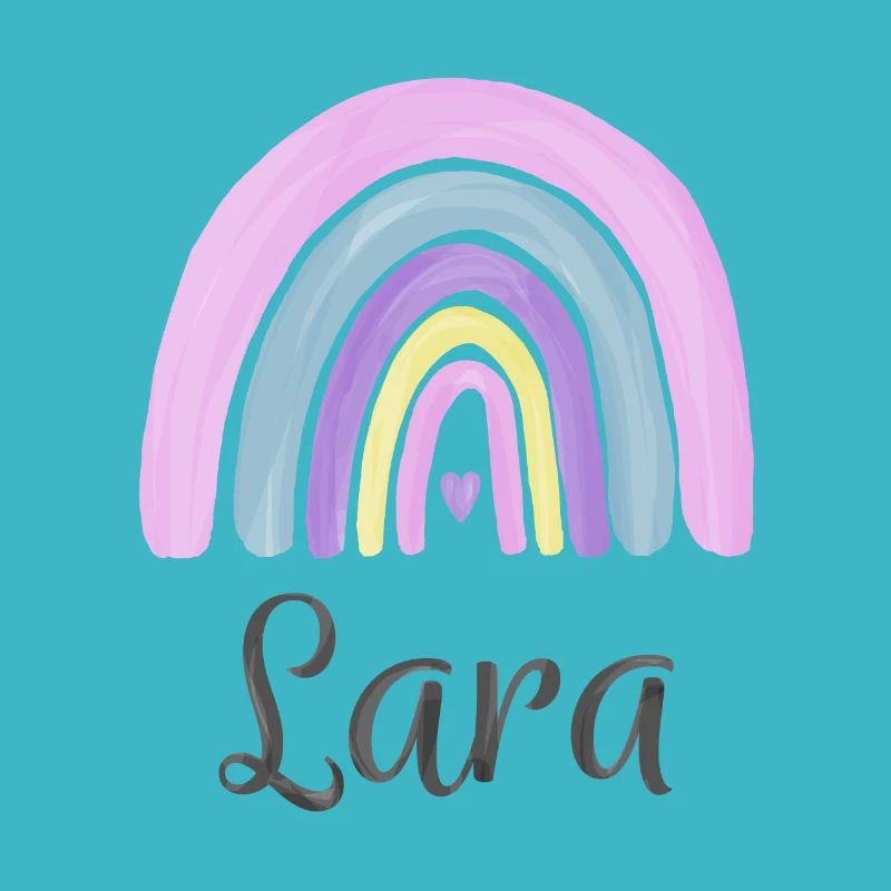 Süßer Regenbogen mit Namen - Lara