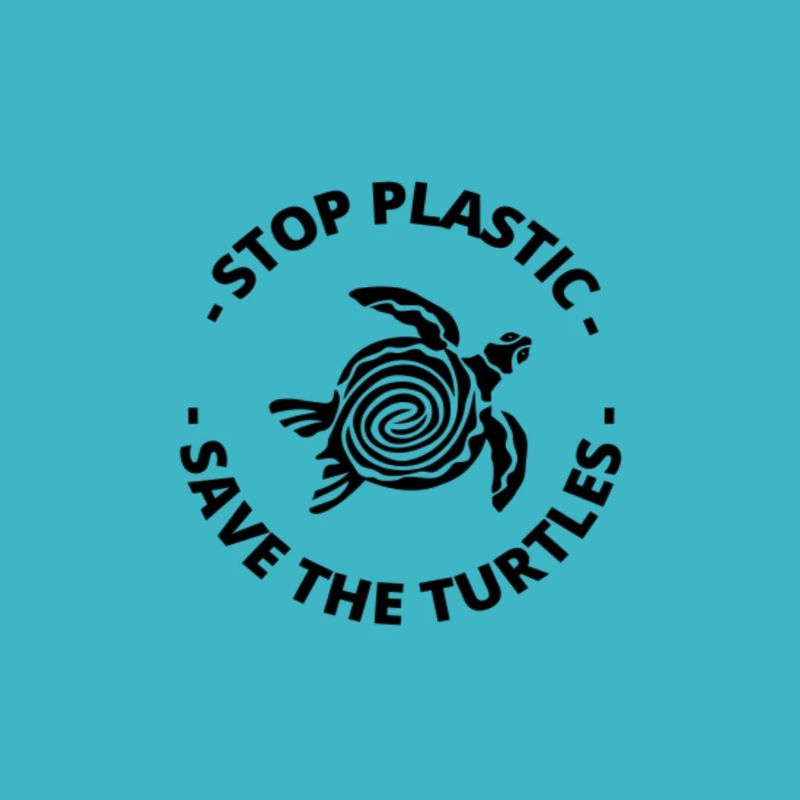 STOP PLASTIC - SAVE THE TURTLES