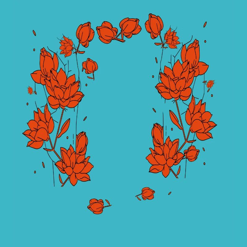 Fleurs rouges