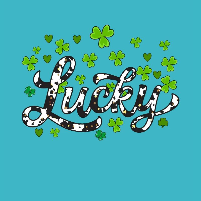 Lucky St Patricks Day, trèfle léopard