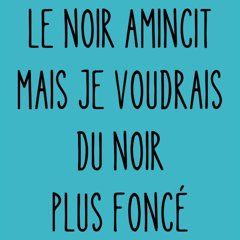 le noir amincit