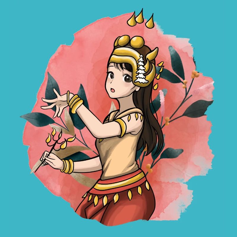 Cambodia Tradition Dance Khmer Apsara I Gift
