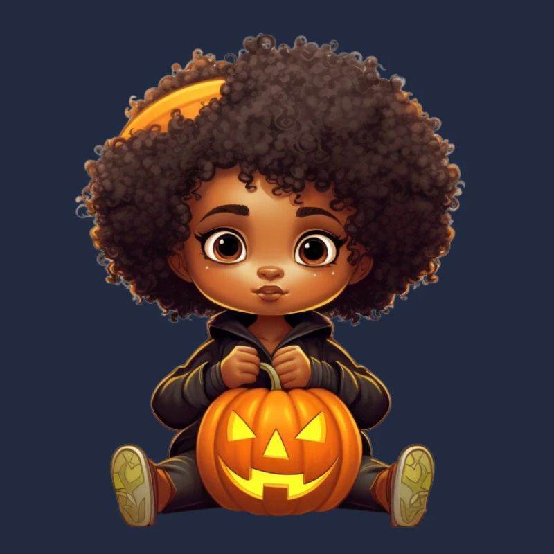 Mignon monstre câlin d’Halloween avec citrouille