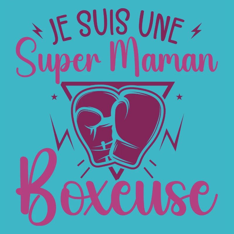 Je Suis Une Super Maman Boxeuse Cadeau Boxeuse