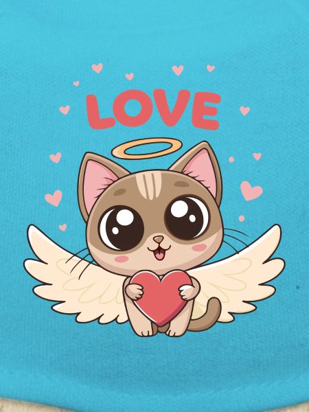 Winged Cat Heart of Love