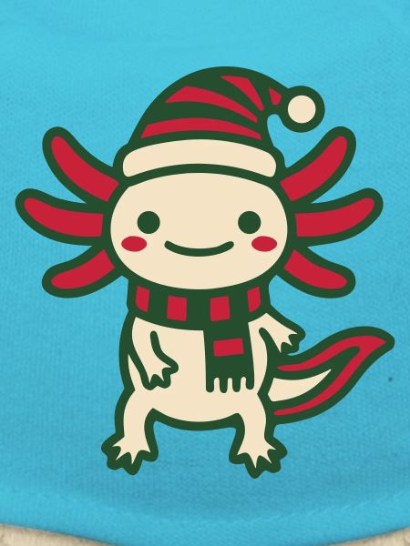 Weihnachts Axolotl Clipart