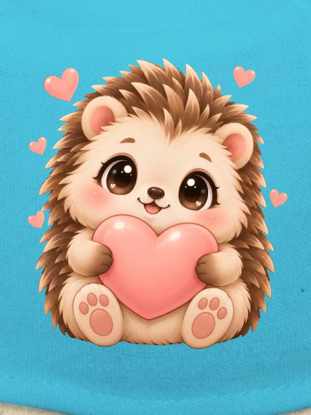 Igel und Herzmotiv