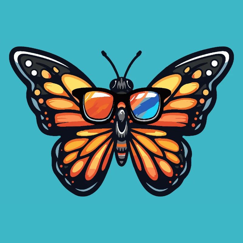 Papillon Bande dessinée cool