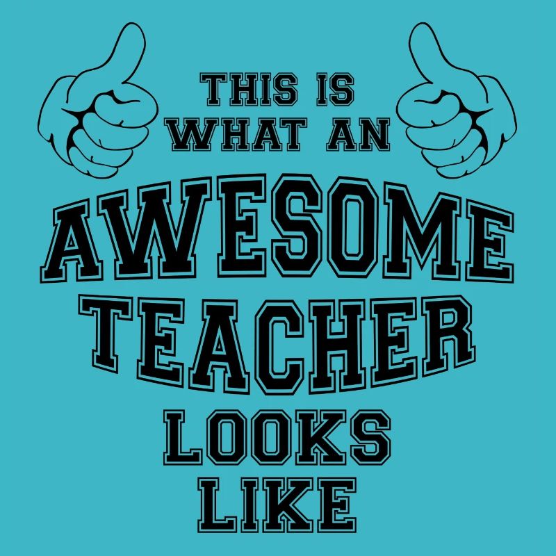 So sieht ein toller Lehrer aus. Schule