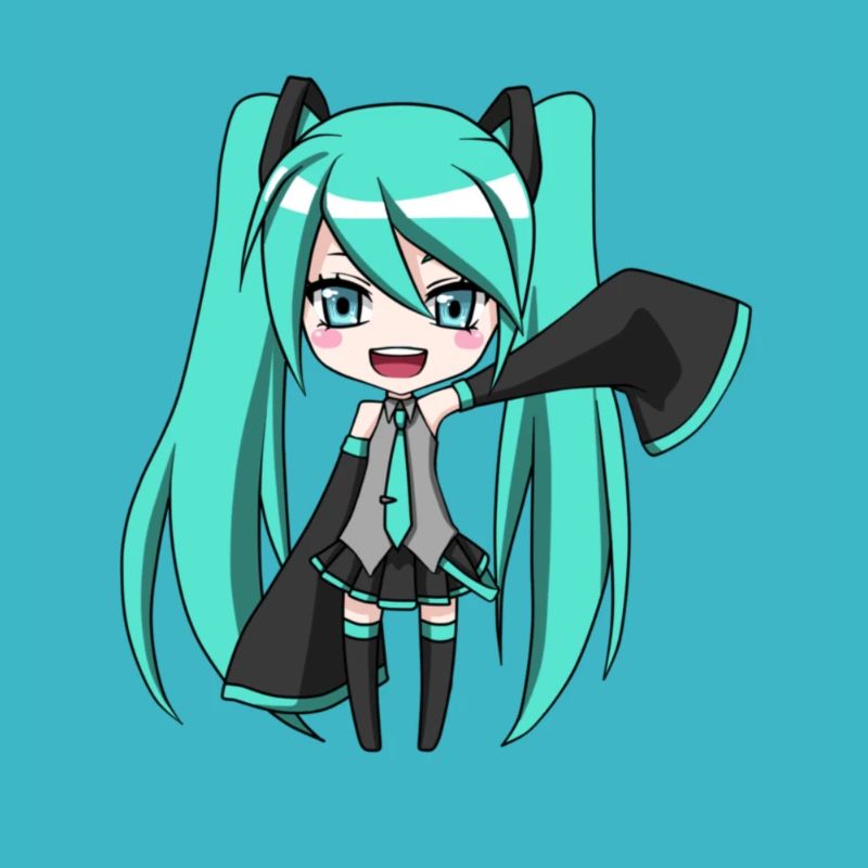Happy Chibi Miku