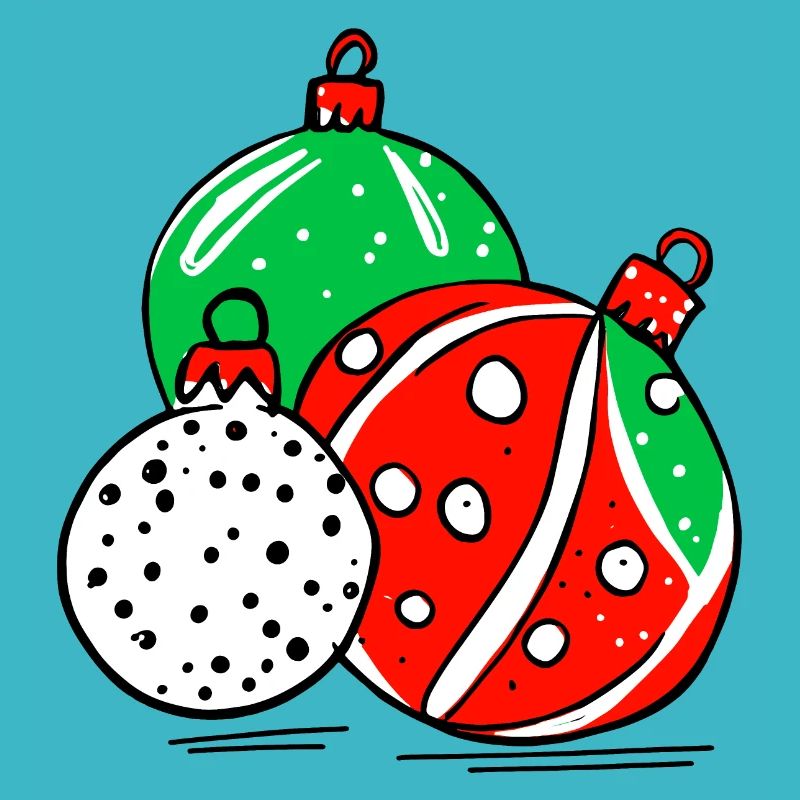 Boules de decoration de Noël