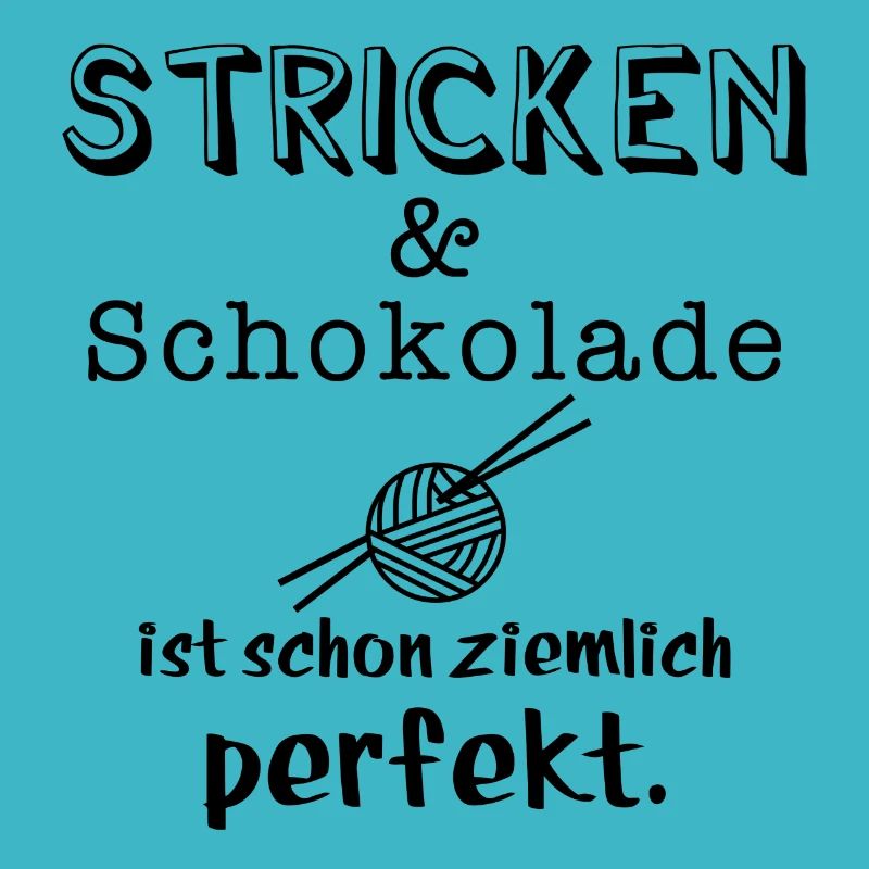 stricken und schokolade