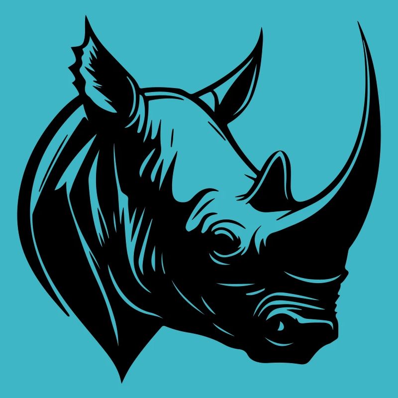 Tête d’animal de rhinocéros