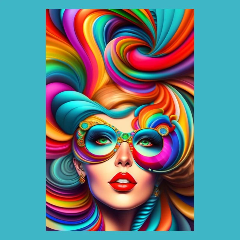 psychedelische Frau