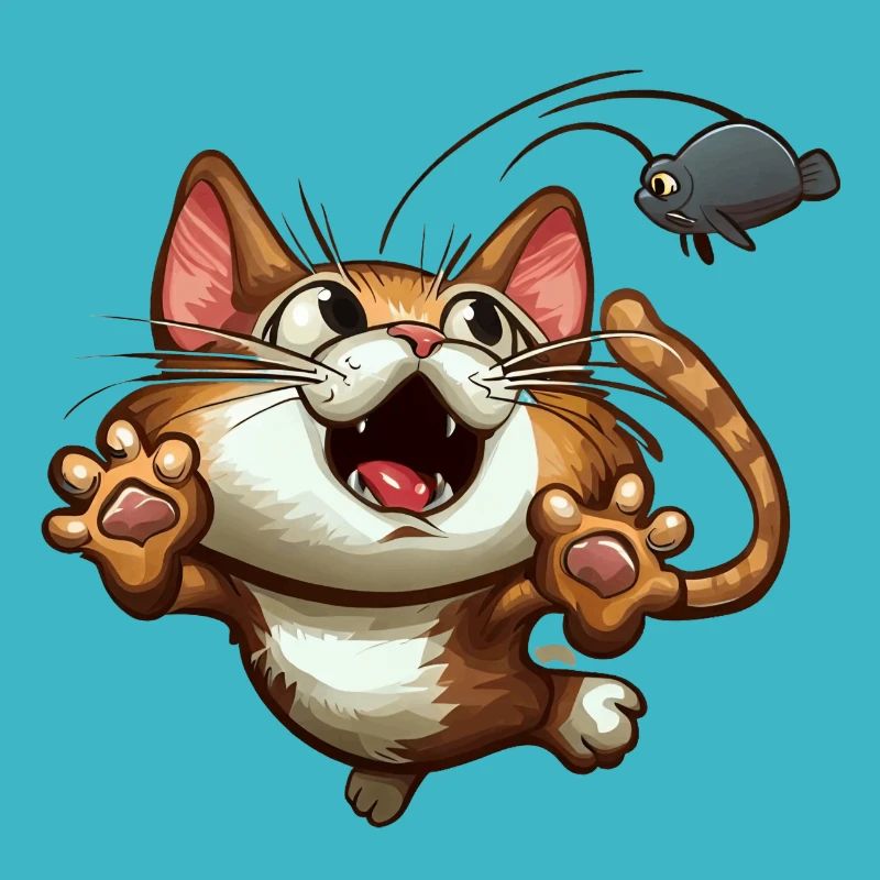 Le chat attrape la souris est attrapé