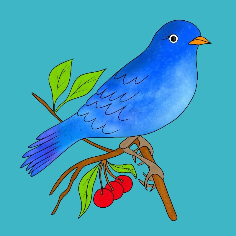 Blauer Vogel