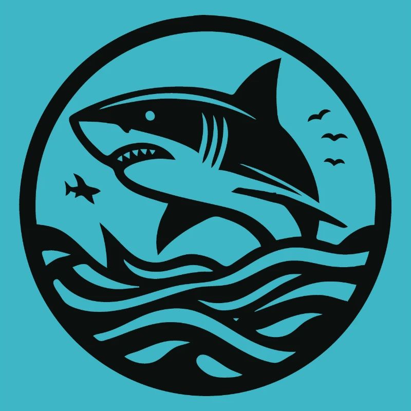 Design de requin cool pour le fan de requin