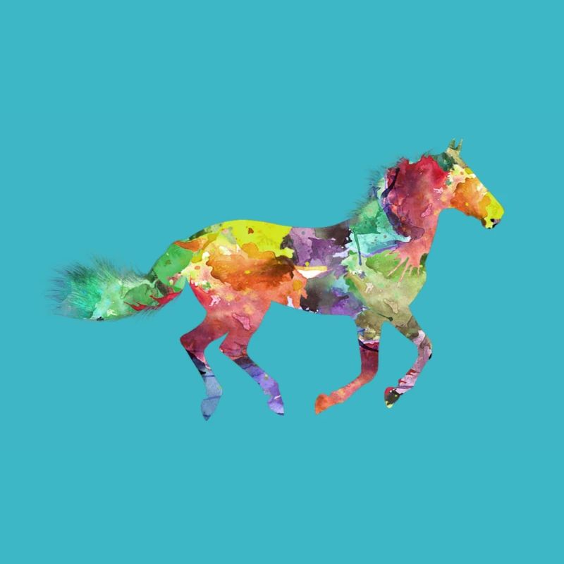 Buntes Pferd Geschenkidee Pferdchen