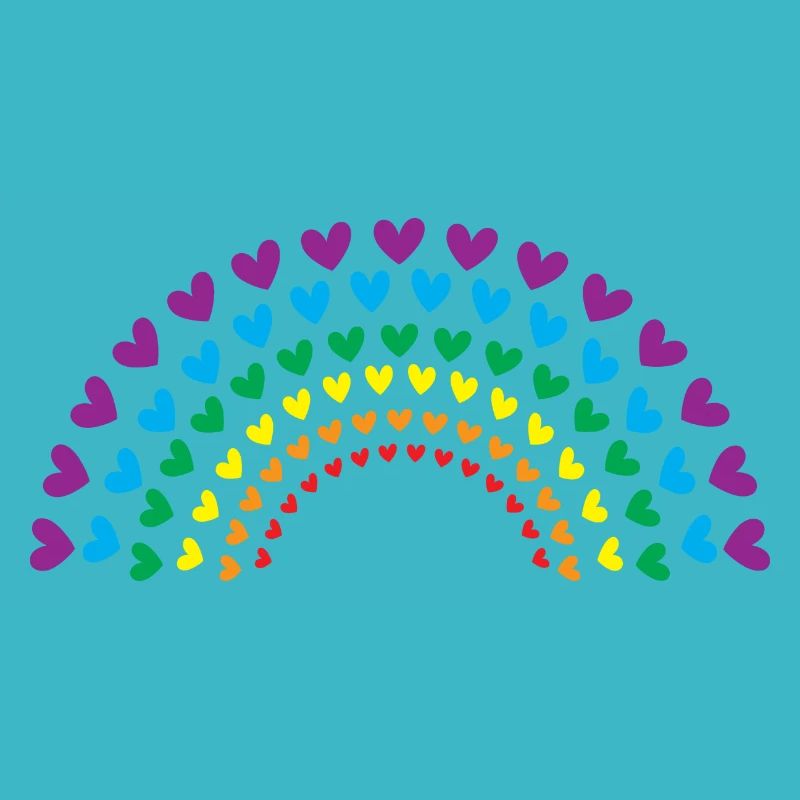 Regenbogen der Herzen