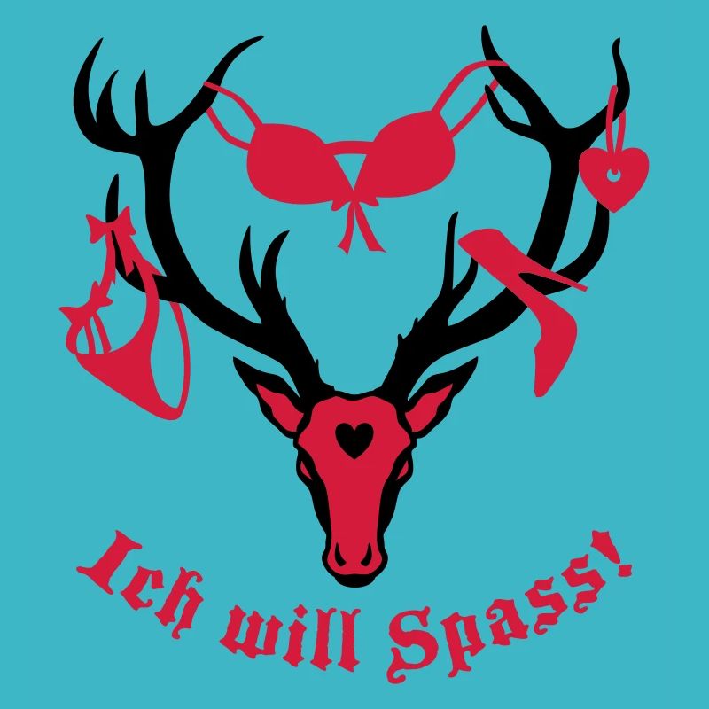 Hirsch mit Beute - ich will Spass! 2c