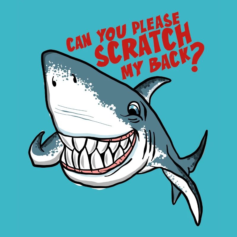 Great White Shark Scratch My Back