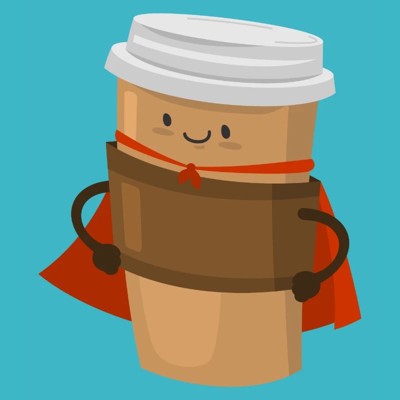 Kaffee Superheld Superhelden Superkräfte Coffee