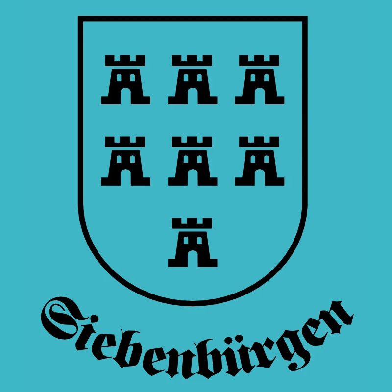 Sachsenwappen "Siebenbürgen" einfarbig