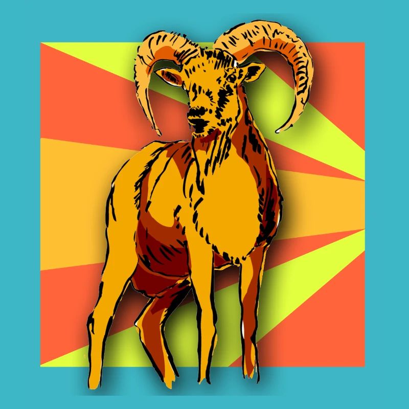 Widder Schafbock Bock Steinbock Schaf Natur Kinder