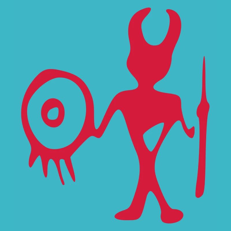 petroglyphe jäger vektor