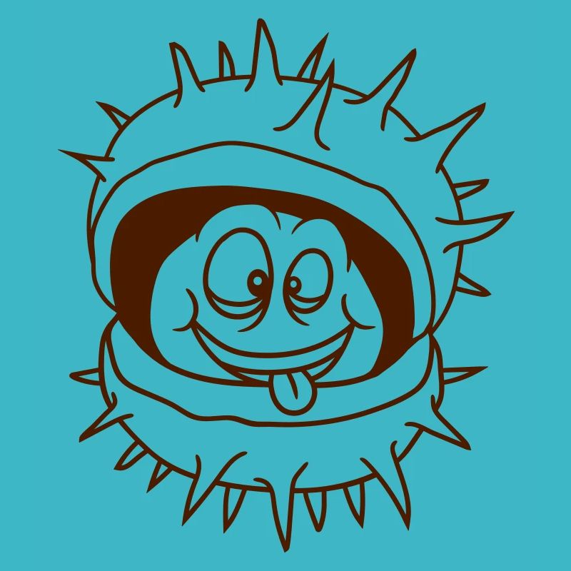 visage de dessin animé comique