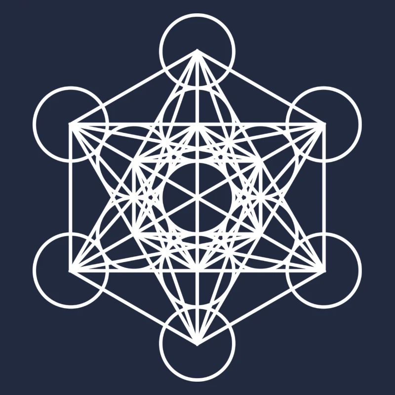 metatron cube white cube gift idea