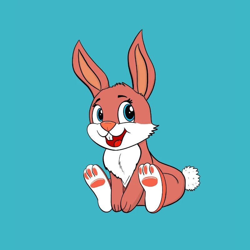 Lapin brun mignon