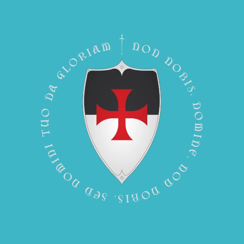 Knights Templar Crusader Motto and Cross