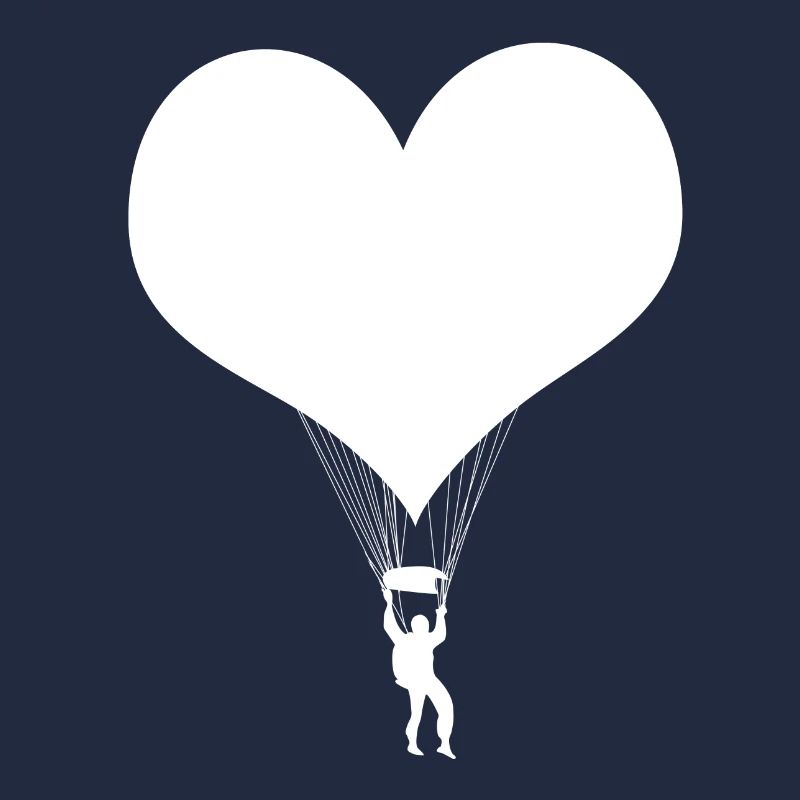 Parachute skydiving white