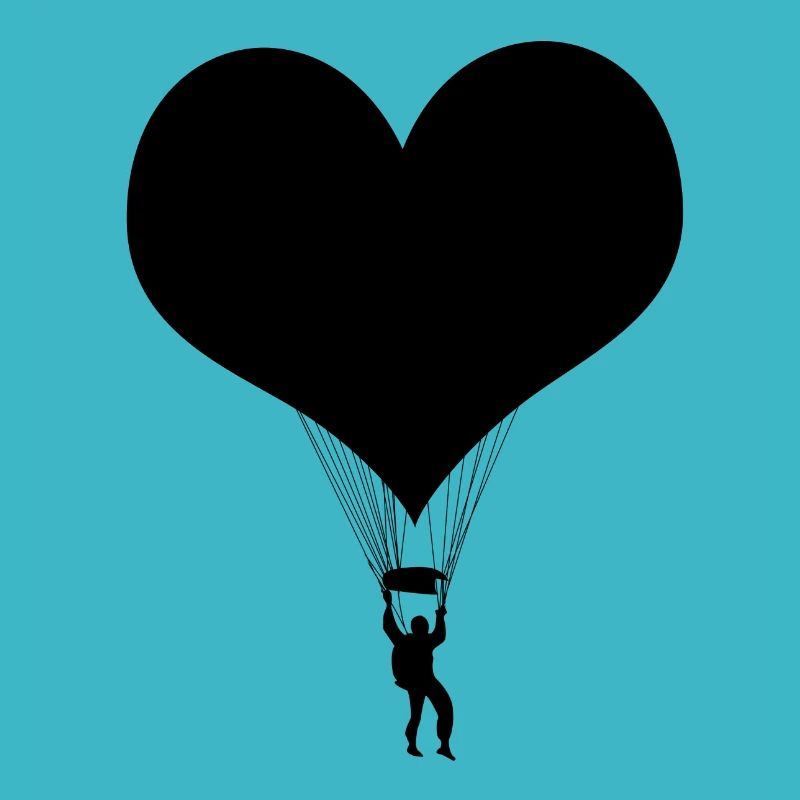 Parachute parachutisme noir