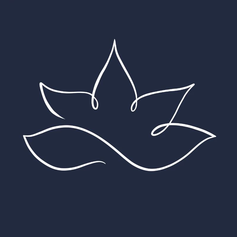 Lotus a line in white