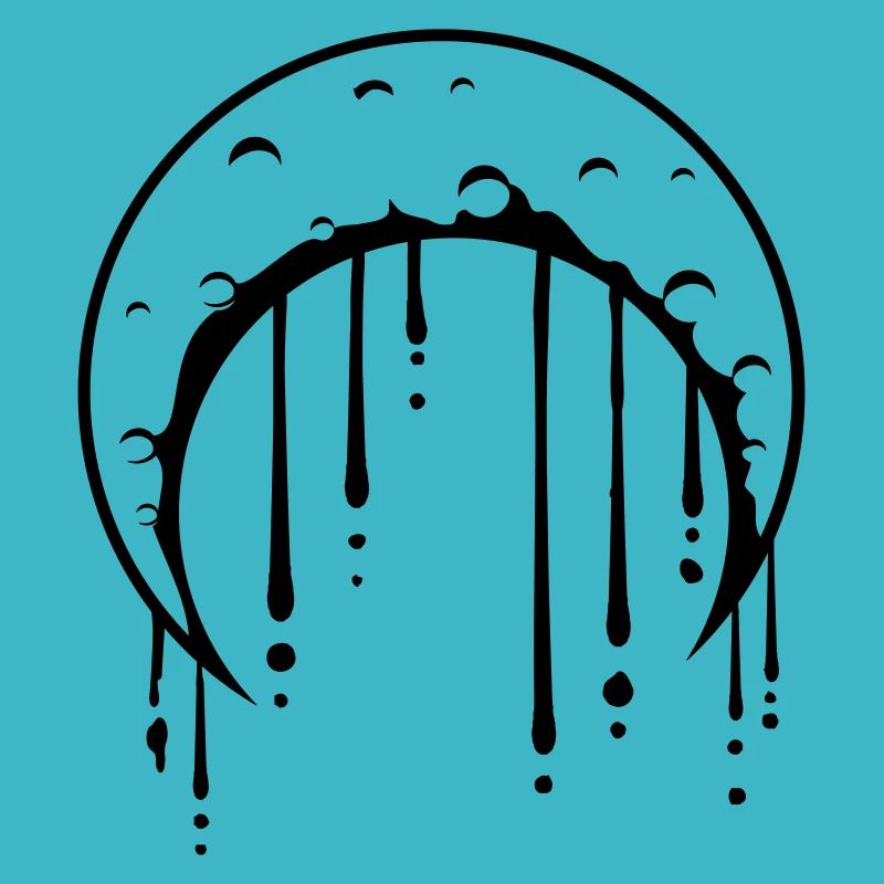 Graffiti Drops Moon