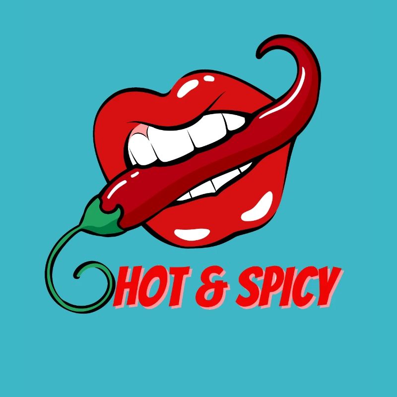 Hot & Spicy Chilli Pepper in Red Lips