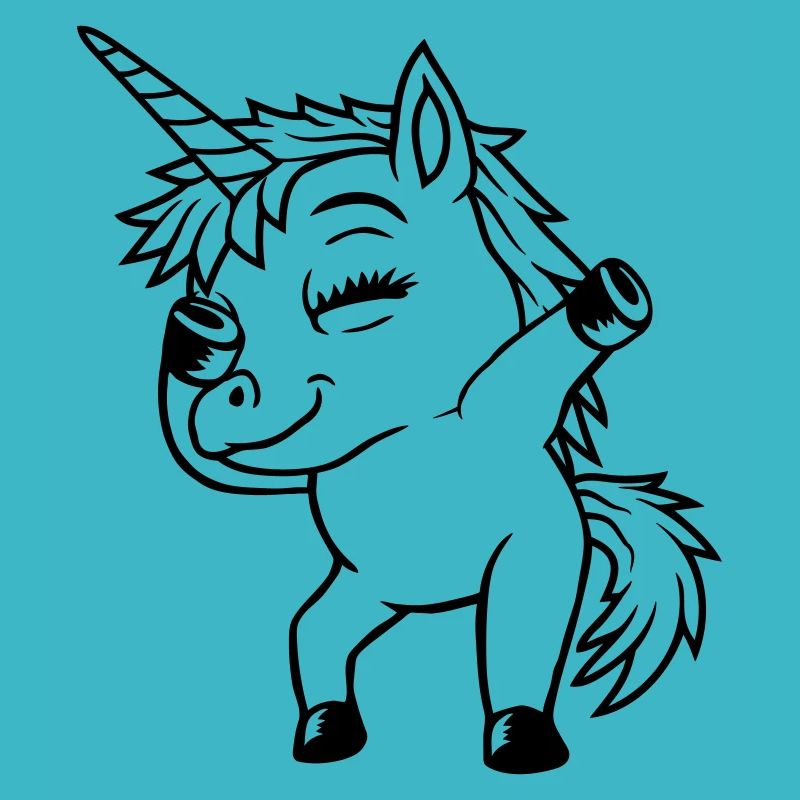 Cool Party Einhorn Dabbing