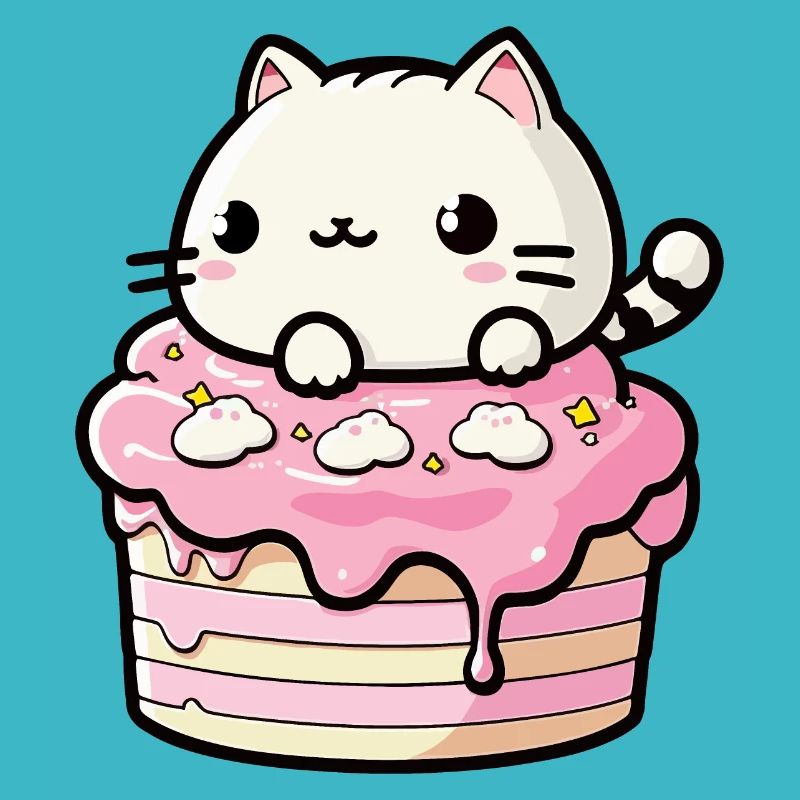 Chat gateau