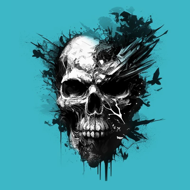 Black skull