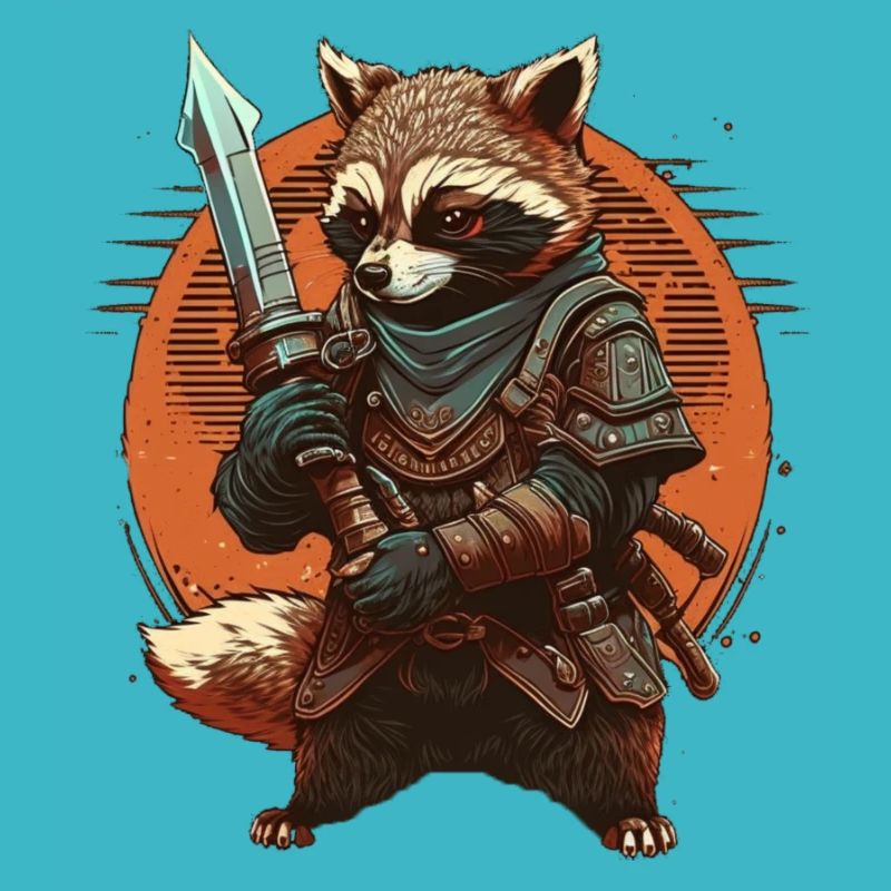 Samurai-Waschbär
